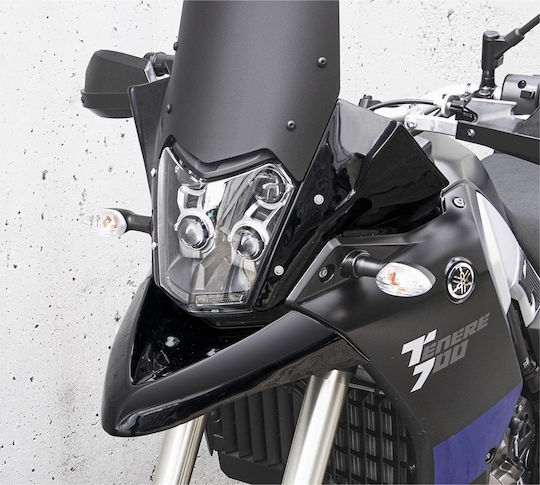 C-Racer Φτερό Μπροστινού Τροχού Μοτοσυκλέτας για Yamaha Tenere 700 Μαύρο