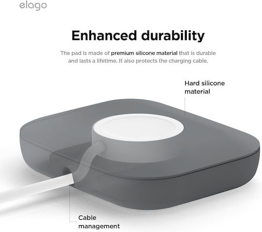 Elago Pad de Încărcare Magnetic Apple Watch Galaxy Watch Gri Închis