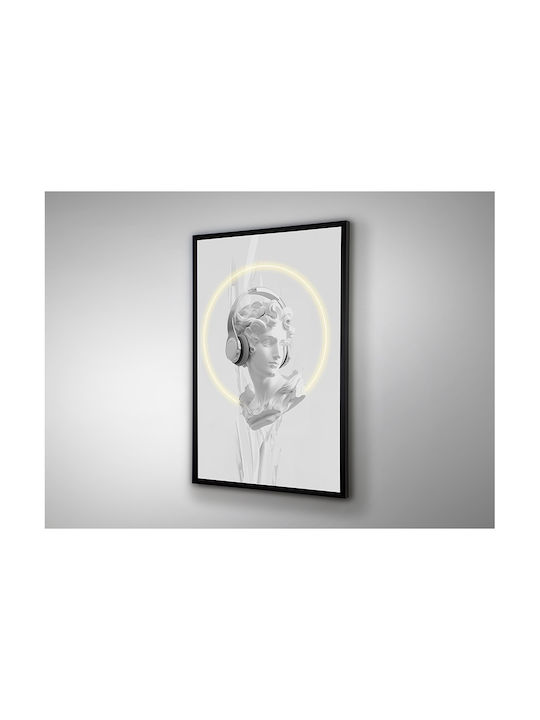 Busto Πίνακας σε Καμβά με LED Φωτισμό 80x120cm