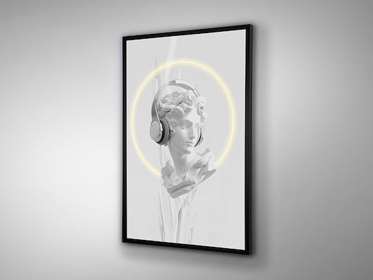 Busto Painting on Canvas with LED Lighting 80x120cm