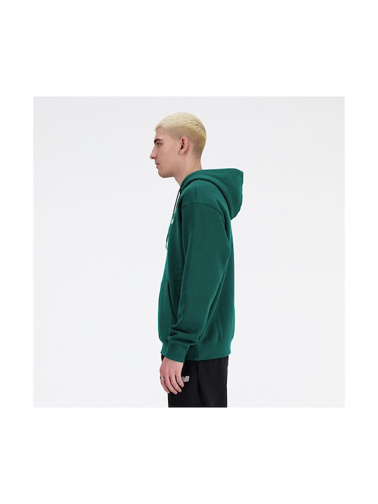 New Balance Sport Herren Sweatshirt mit Kapuze Petrol