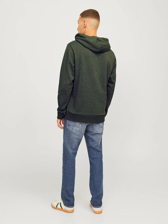 Jack & Jones Men's Sweatshirt with Hood GREEN