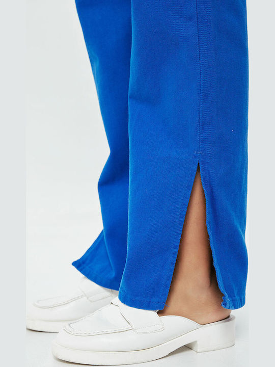Women's Jean Trousers in Straight Line Blue
