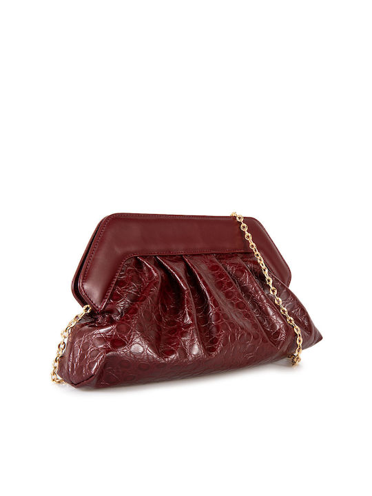 Labrini Damen Tasche Hand Burgundisch