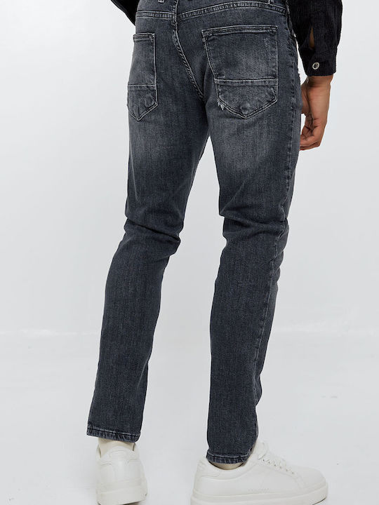 Ανδρικό Παντελόνι Τζιν Slim Fit Ανθρακι