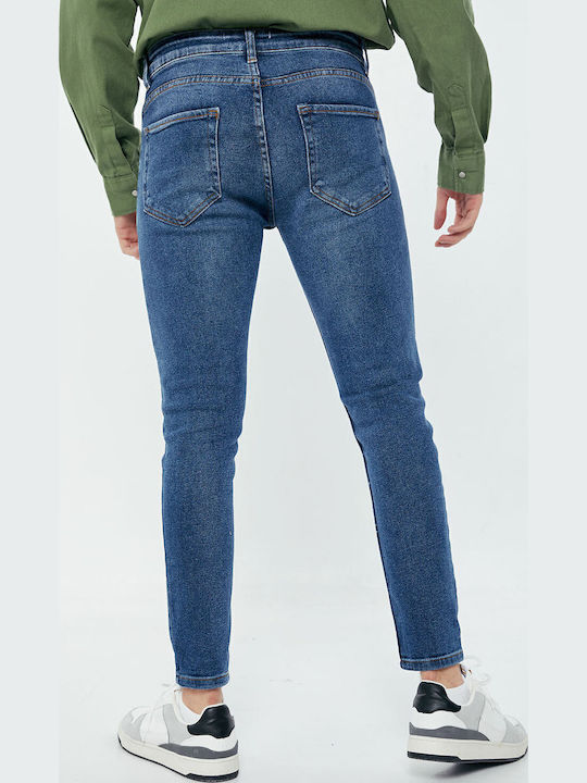 Men's Jeans Pants with Regular Straight Fit Blue