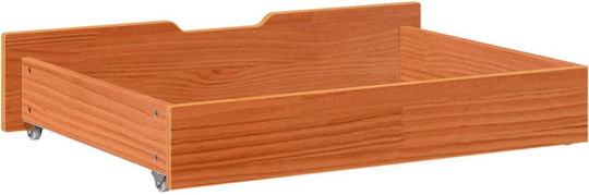 vidaXL Sertar de pat din Lemn Brown Candle 80x55x16cm 2buc