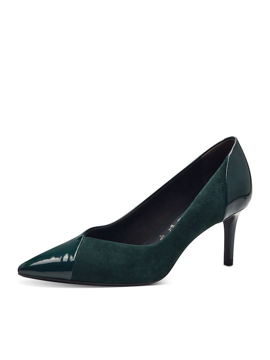 Leather Green Heels