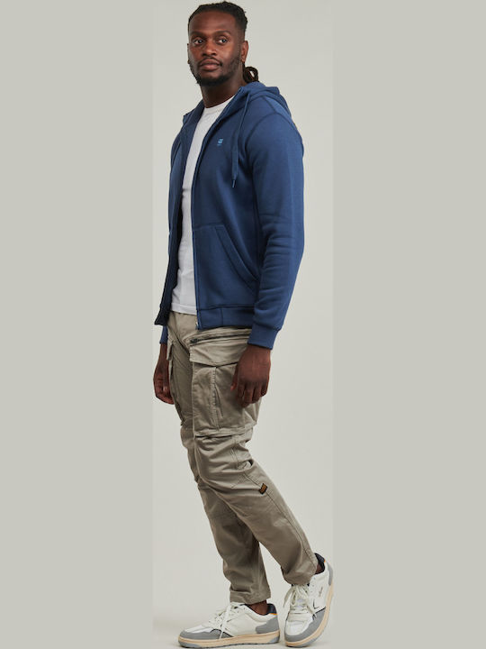 Rovic Zip 3d Trousers Cargo Elastic in Regular Fit Gray