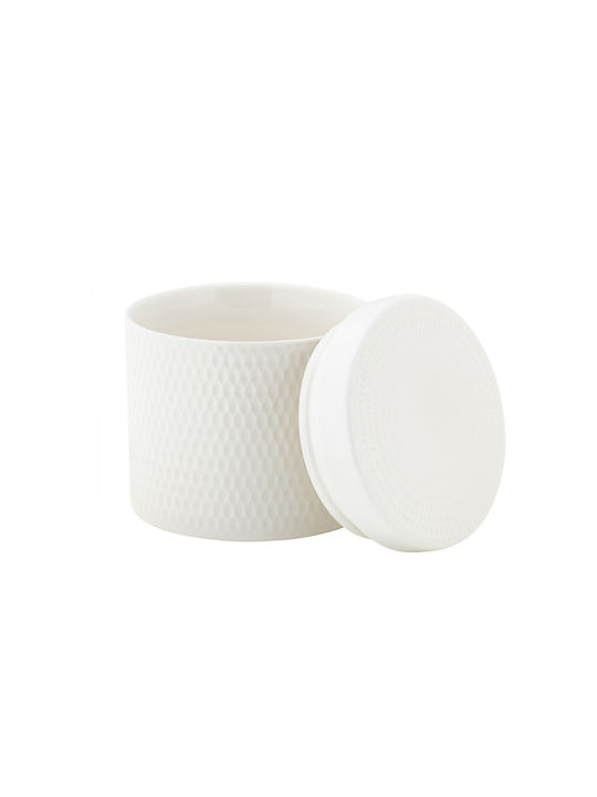 Maxwell & Williams Vase General Use with Lid made of Porcelain White 600ml