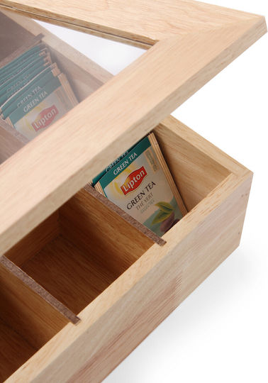 Hendi Wooden Tea Box with Lid 28x30cm 1 Piece