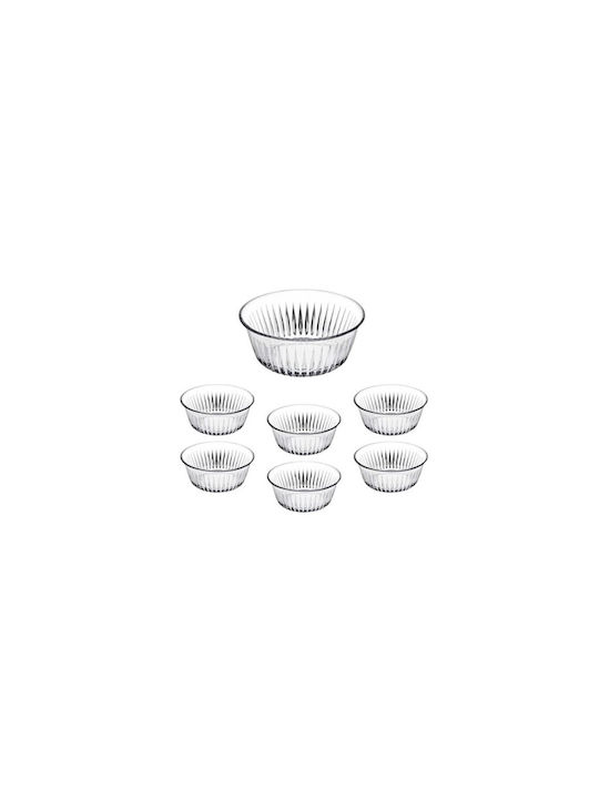 Servierschüssel Rund Glas Transparent 7Stück