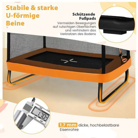Costway Trampolin Kinder Durchmesser 190cm mit Netz