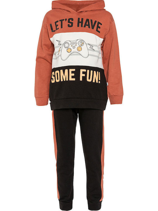 Set Haine Kid 2 Bucăți Bluza Cu Glugă + Pantalon Trening Jocuri Verde