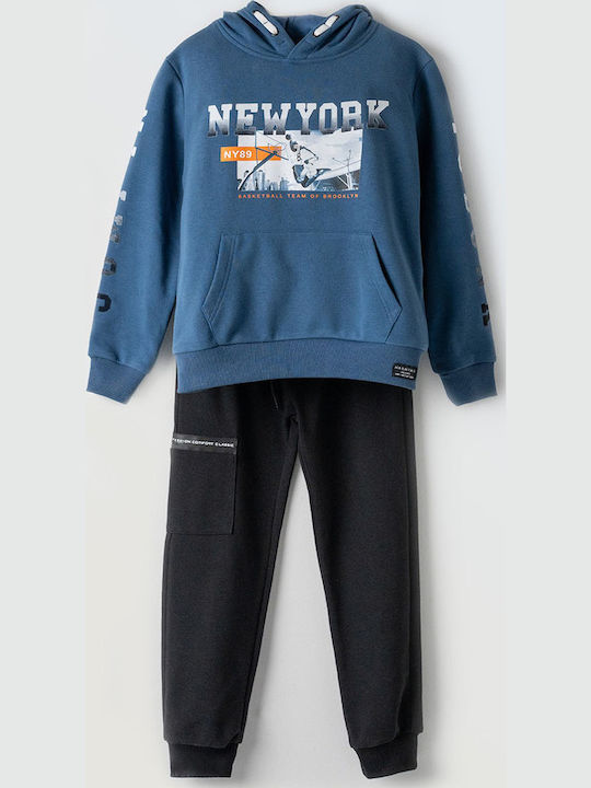 Kids Sweatpants Set Blue 2pcs