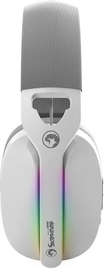 Marvo HG9086W Wireless Over Ear Gaming Headset with Connection Bluetooth White