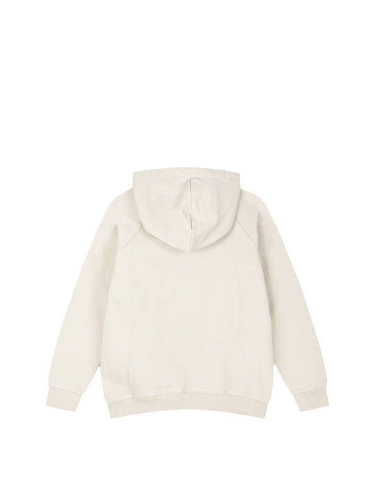 Energiers Kinder Sweatshirt mit Kapuze Ecru