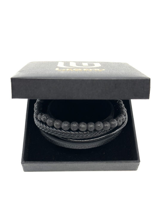 Legend Accessories Ανδρικό Βραχιόλι από Δέρμα 23cm