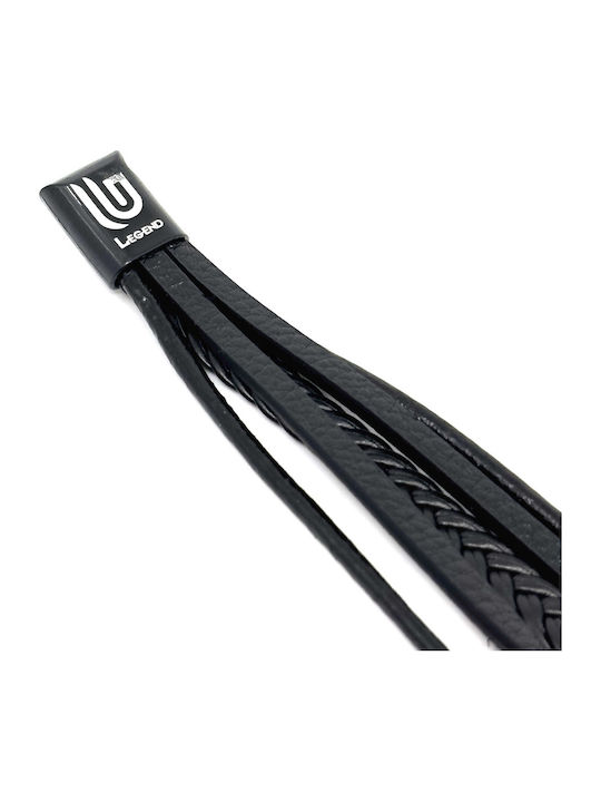 Legend Accessories Ανδρικό Βραχιόλι από Δέρμα 19cm