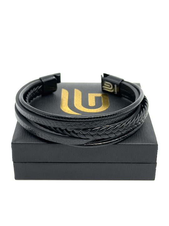 Legend Accessories Ανδρικό Βραχιόλι από Δέρμα 19cm