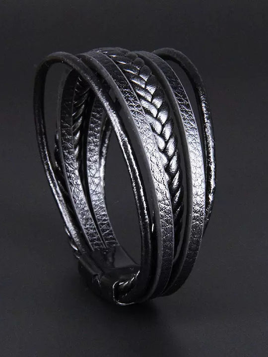 Legend Accessories Ανδρικό Βραχιόλι από Δέρμα 19cm