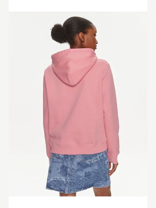 Tommy Hilfiger Women's Long Hooded Sweatshirt Ballet Pink