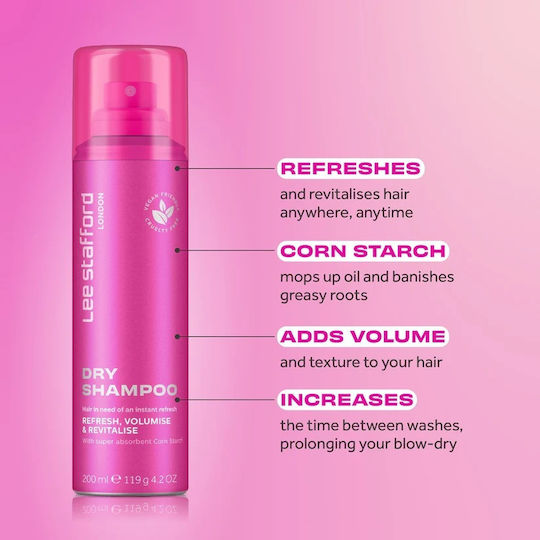 Lee Stafford Dry Shampoos for Oily Hair 200ml