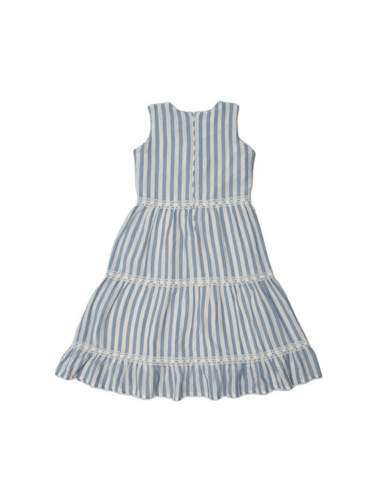 Kinderkleid Gestreiftes Oberteil Weiß