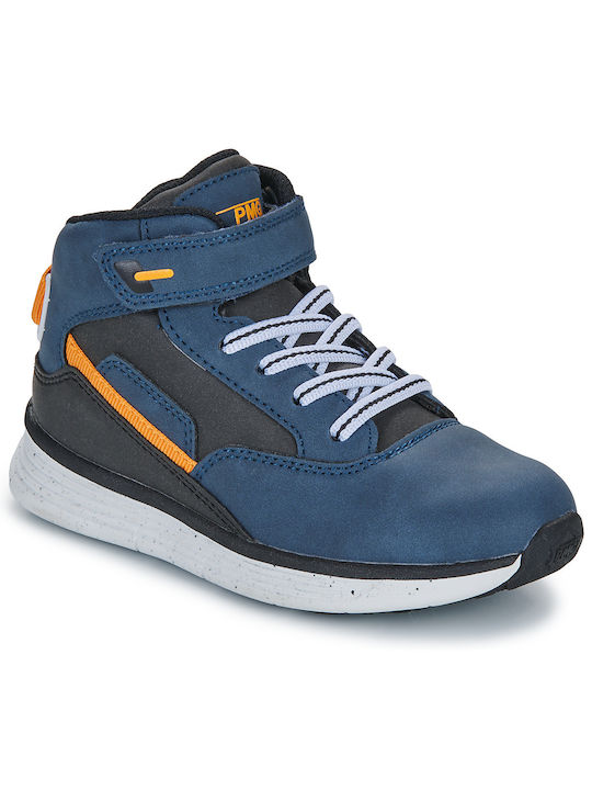 Primigi Kinder-Sneaker Hoch mit Klettverschluss Blau