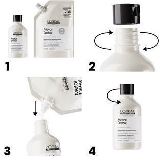 Metal Detox Refill Shampoo for Deep Cleansing & Color Retention 500ml