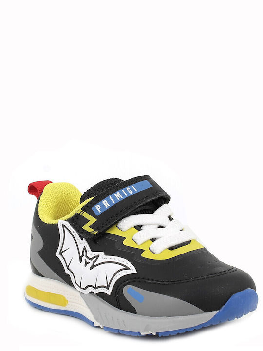 Kids Sneakers with Scratch & Lights Black