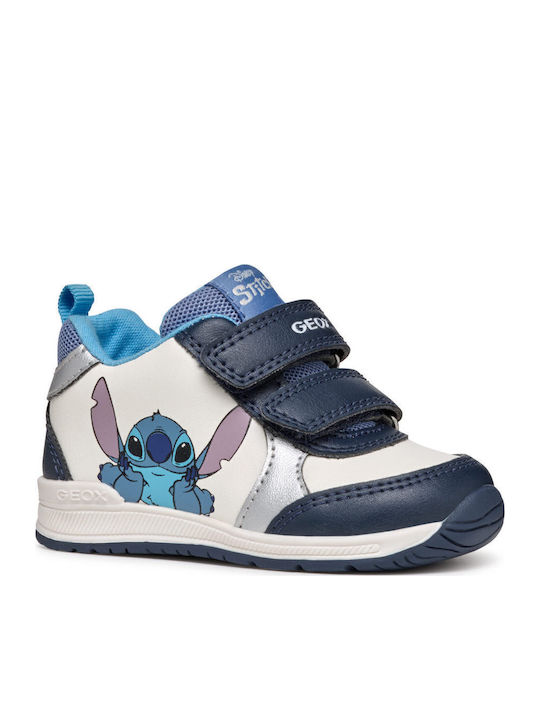 B Rishon Παιδικά Sneakers Ανατομικά με Σκρατς Navy Μπλε