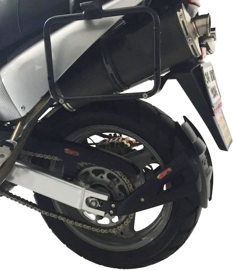 GP Kompozit Πίσω Φτερό Πίσω Τροχού Μοτοσυκλέτας για Honda Varadero Μαύρο