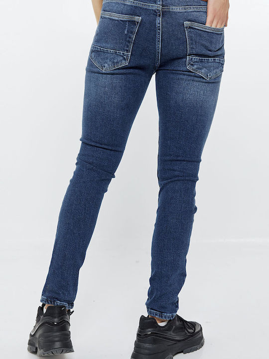 Ανδρικό Παντελόνι Τζιν Slim Fit Μπλε
