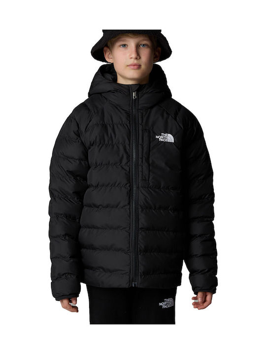 Kids' Sports Jacket Double Sided with Hood Tnf Black Perrito