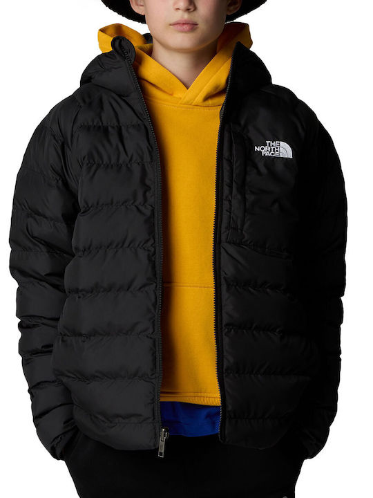 Kids' Sports Jacket Double Sided with Hood Tnf Black Perrito