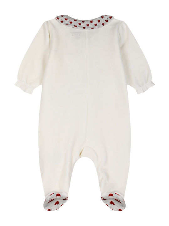 Energiers Baby Bodysuit Velvet ecru