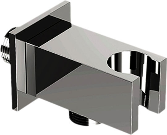 Vinci Set Mischer, Handbrause & Duschkopf für Wandmontage für Dusche Silber
