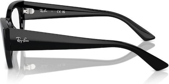 Ray Ban Plastic Eyeglass Frame Butterfly Black RB7330 8260