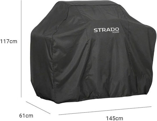 Strado Grill Cover Black 145cmx61cmx117cmcm