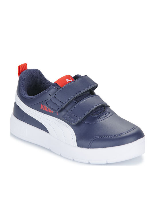 Courtflex V3 V Ps Παιδικά Sneakers με Σκρατς Navy Μπλε