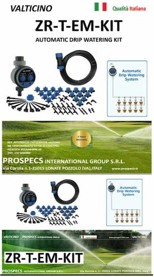 Valticino Automatic Drip Irrigation for 20 Pots with Programmer