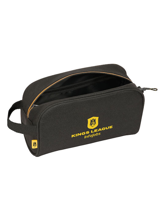 Kings League Toiletry Bag in Black color 24cm