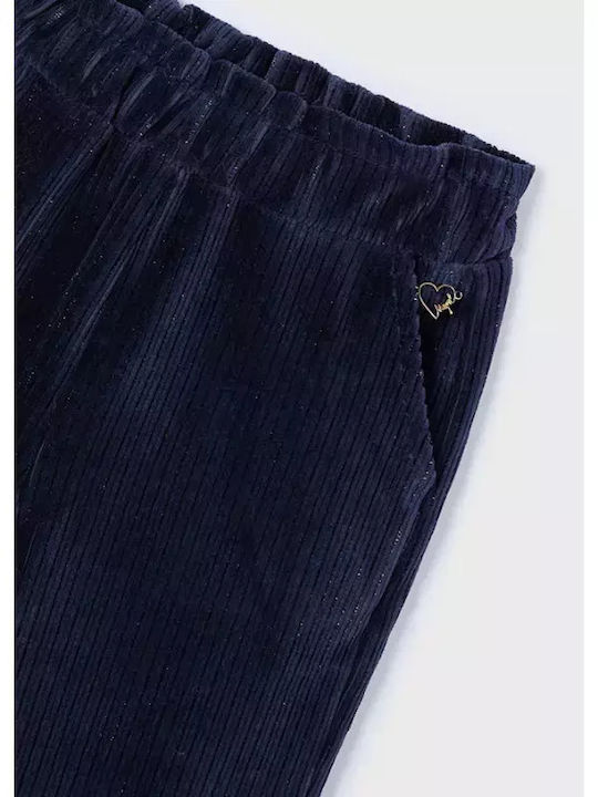 Mayoral Kids Corduroy Trousers navy blue