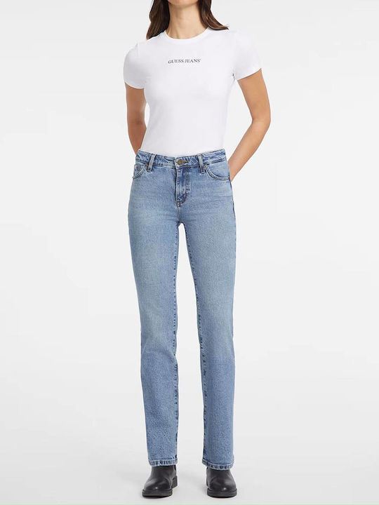 Damenjeans Mittelhohe Taille Light Blue