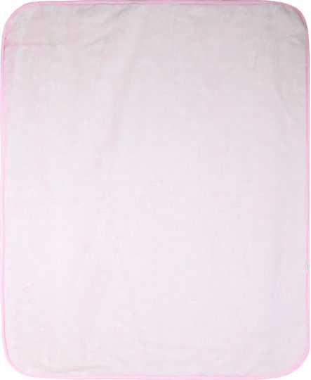 Energiers Pătură Pătuț Catifea Roz Pink 100x120cm