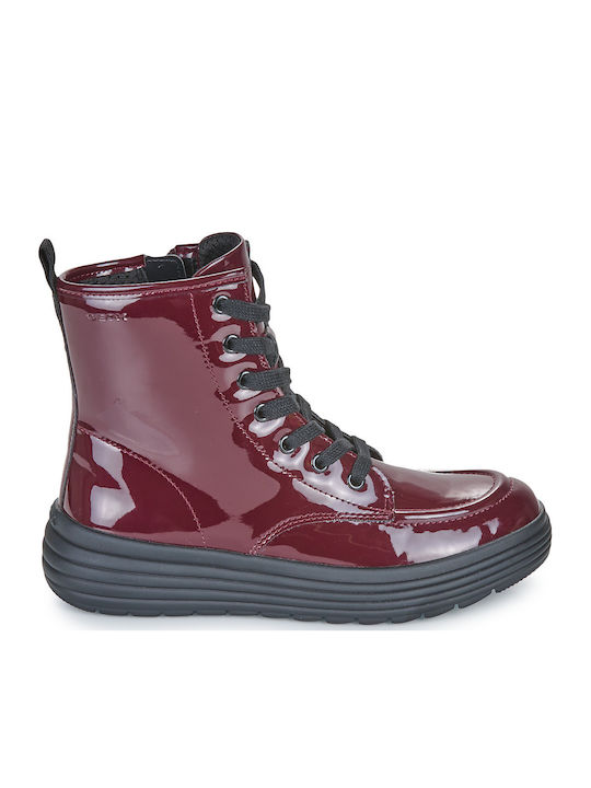 J Phaolae Kinderstiefel mit Schnürsenkeln Rote