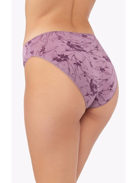 Fimelle Tai Modal Дамско Слип 2Pack Aubergine/Purple