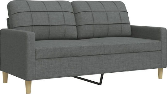Living Room Furniture Set 3-Seater & 2-Seater & Armchair Gray