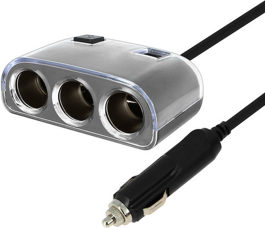 Cigarette Lighter Charger 3x Lighter Socket + 2x Usb Sockets